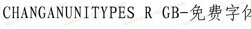 CHANGANUNITYPES R GB字体转换